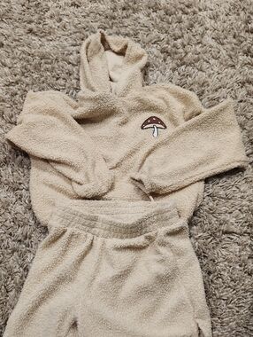 No Boundaries Cream Sherpa Zip-Up Hoodie